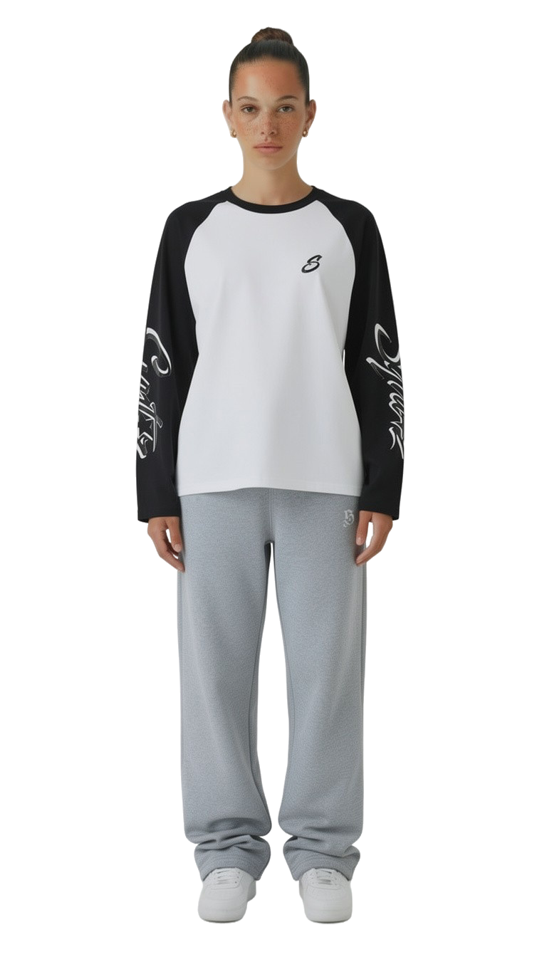 Longsleeve schwarz für Frauen relaxed fit