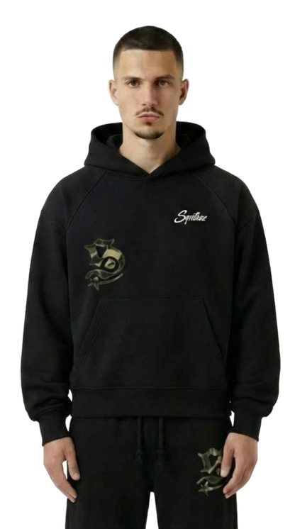 HOODIE BLACK/CAMOUFLAGE