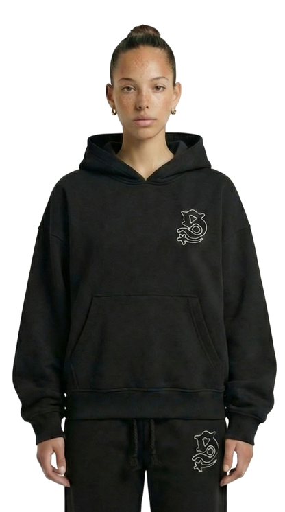 HOODIE BLACK PATCHIE