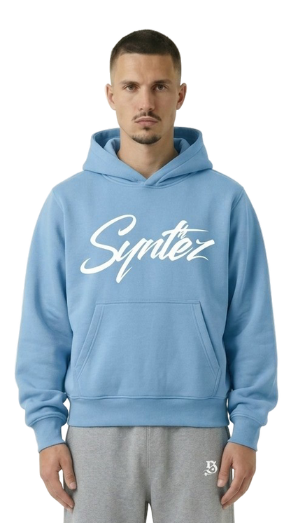 HOODIE SYNTHEZ LOGO BLUE/WHITE