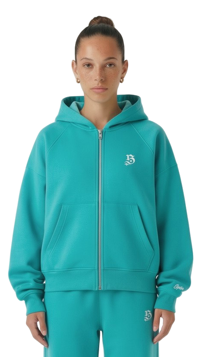 BASIC ZIPPER TIFFANY BLUE