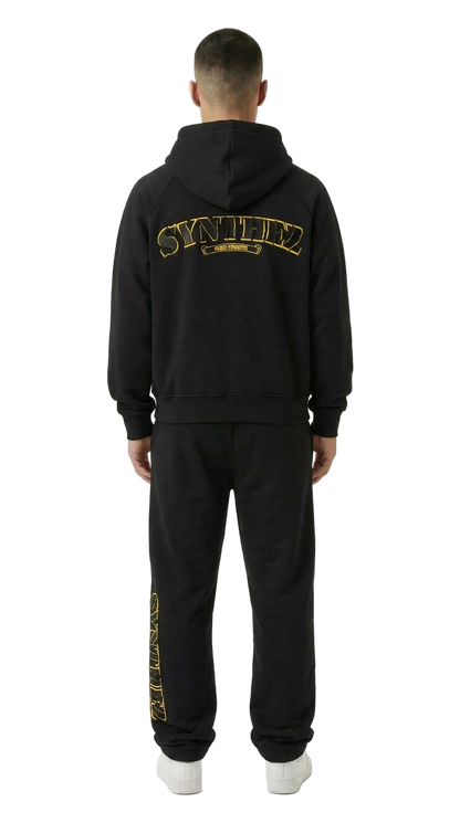 CHROME TRACKSUIT BLACK/YELLOW BUNDLE (JOGGER + ZIPPER)