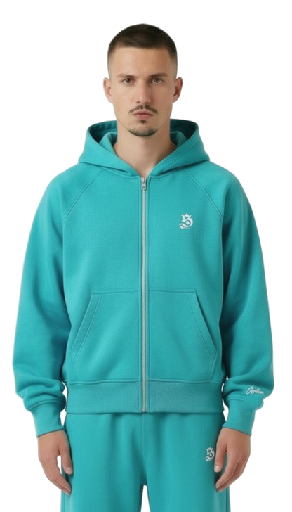 BASIC ZIPPER TIFFANY BLUE