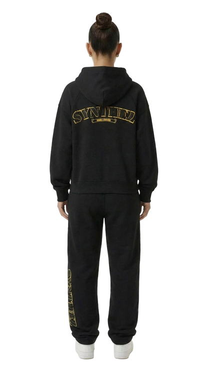 CHROME TRACKSUIT BLACK/YELLOW BUNDLE (JOGGER + ZIPPER)