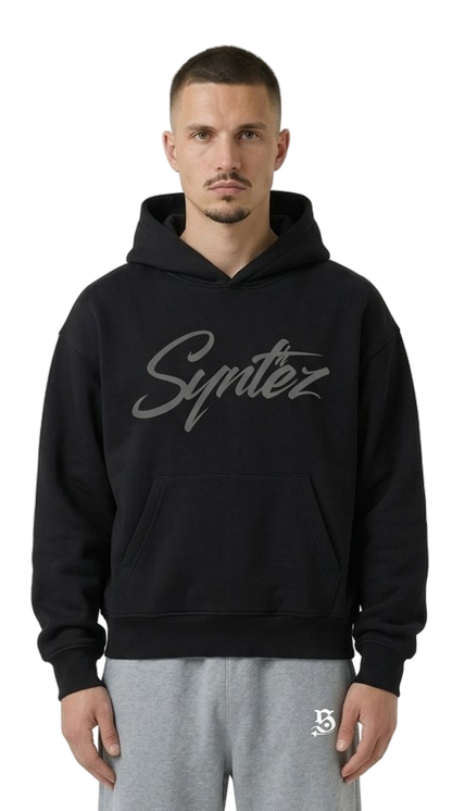 HOODIE SYNTHEZ LOGO BLACK/GREY