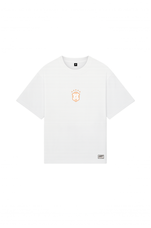BRAZIL T-SHIRT WHITE/ORANGE