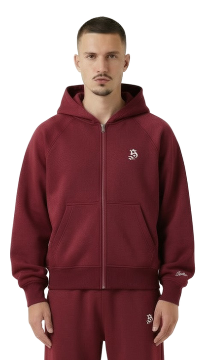 Tracksuit basic wine red für Männer