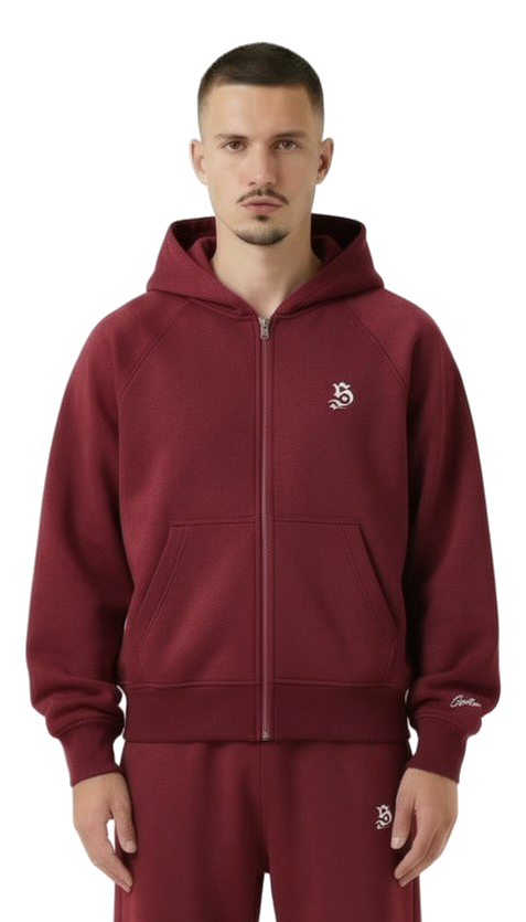 Tracksuit basic wine red für Männer