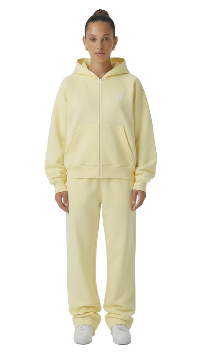 Tracksuit basic beige gelb für Frauen