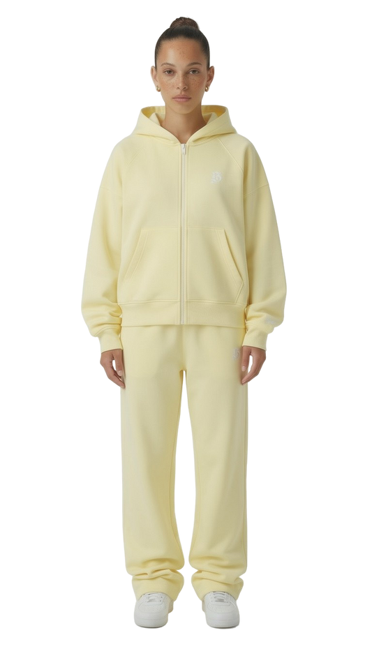 Tracksuit basic beige gelb für Frauen