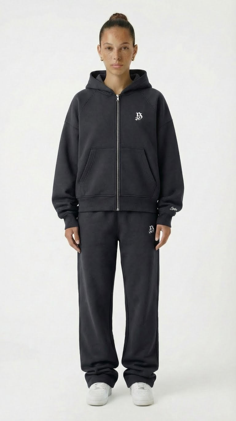 Tracksuit basic dunkelgrau für Frauen