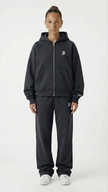 Tracksuit basic dunkelgrau für Frauen