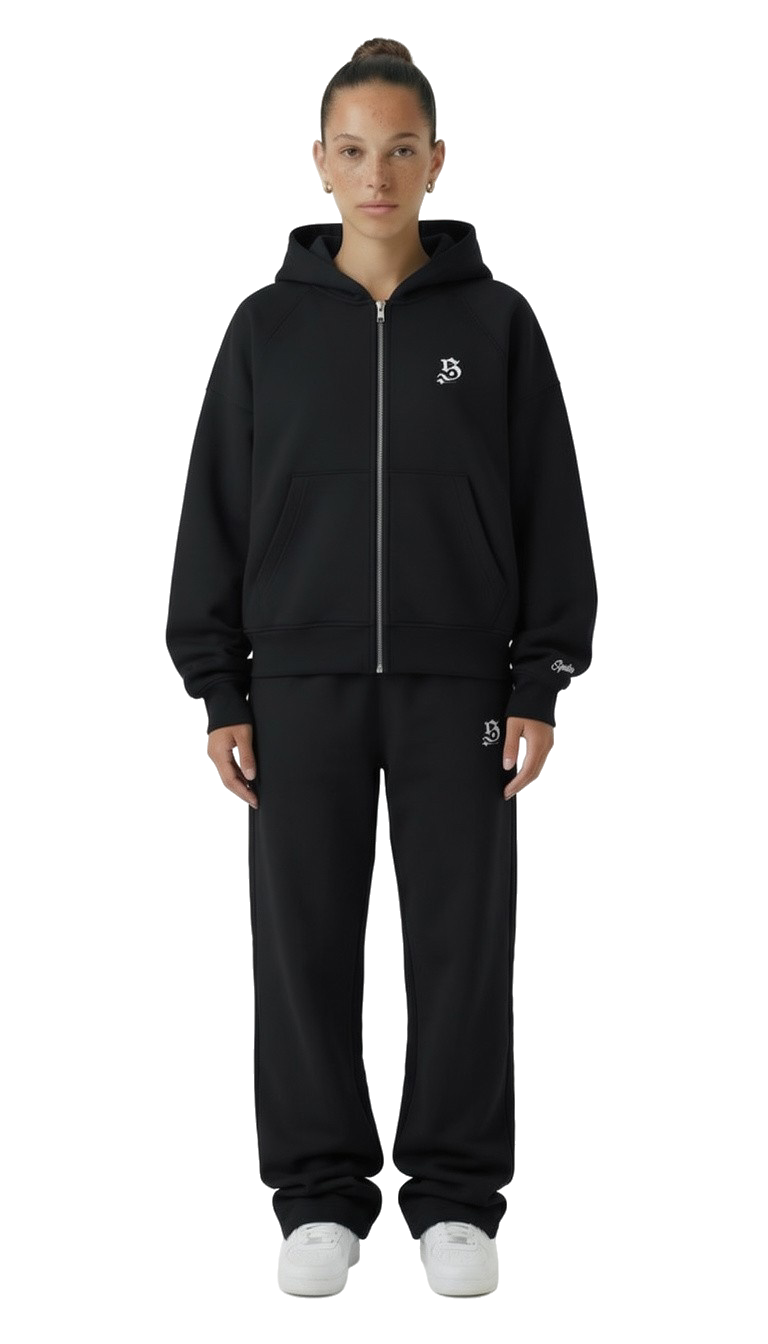 schwarzer basic Tracksuit für Frauen