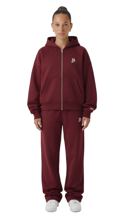 Tracksuit basic wine red für Frauen