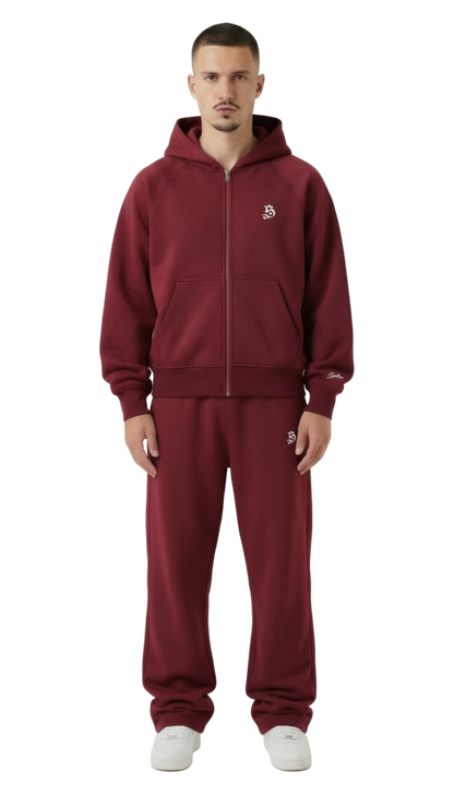 Tracksuit basic wine red für Männer