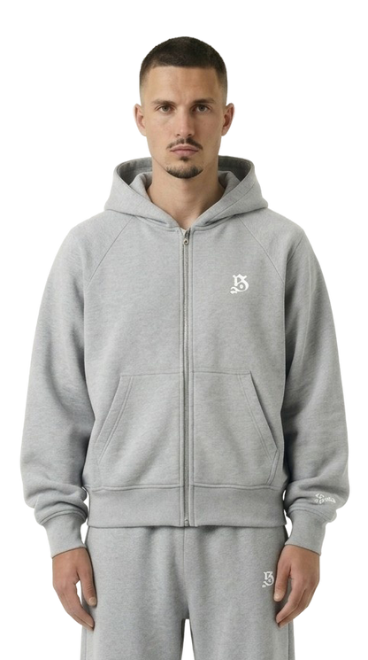 Basic Zipper grau für Männer