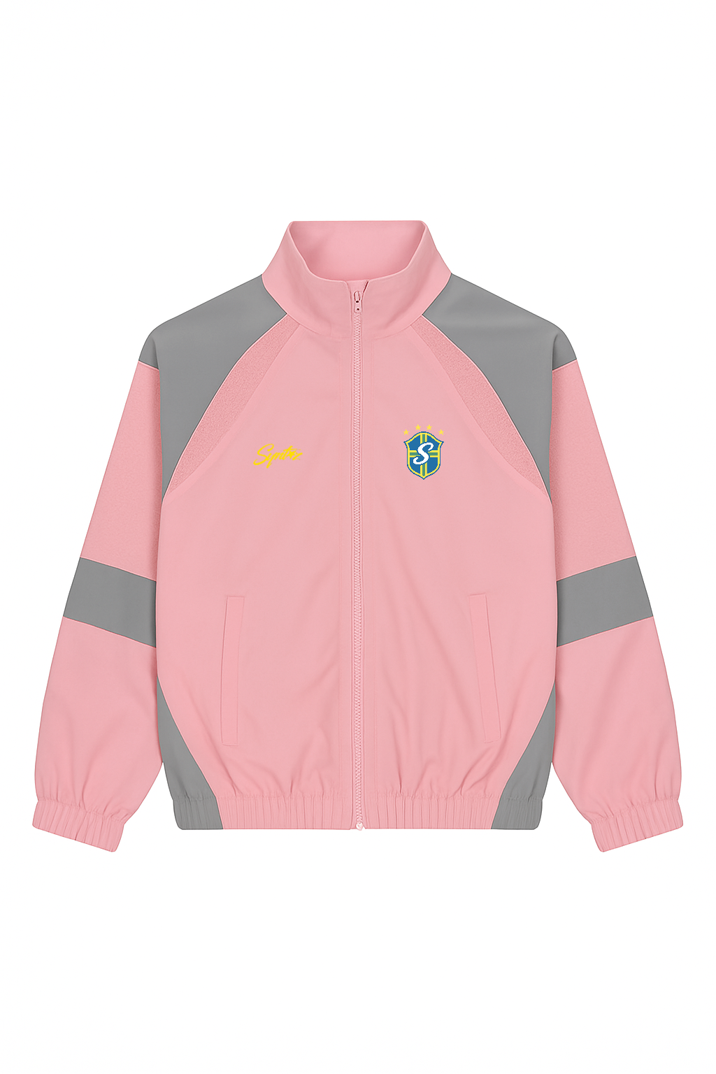 Übergangsjacke pink im Brasilien Look relaxed fit unisex