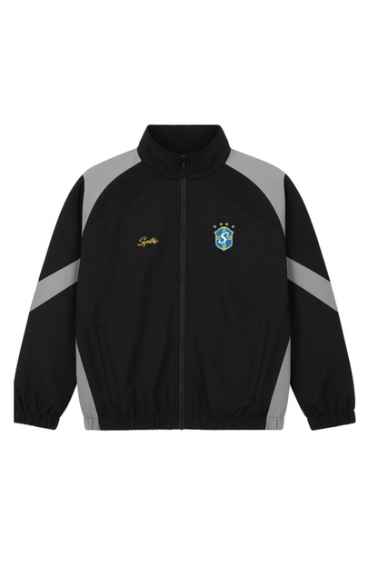 Uebergangsjacke schwarz im Brasilien Look relaxed fit