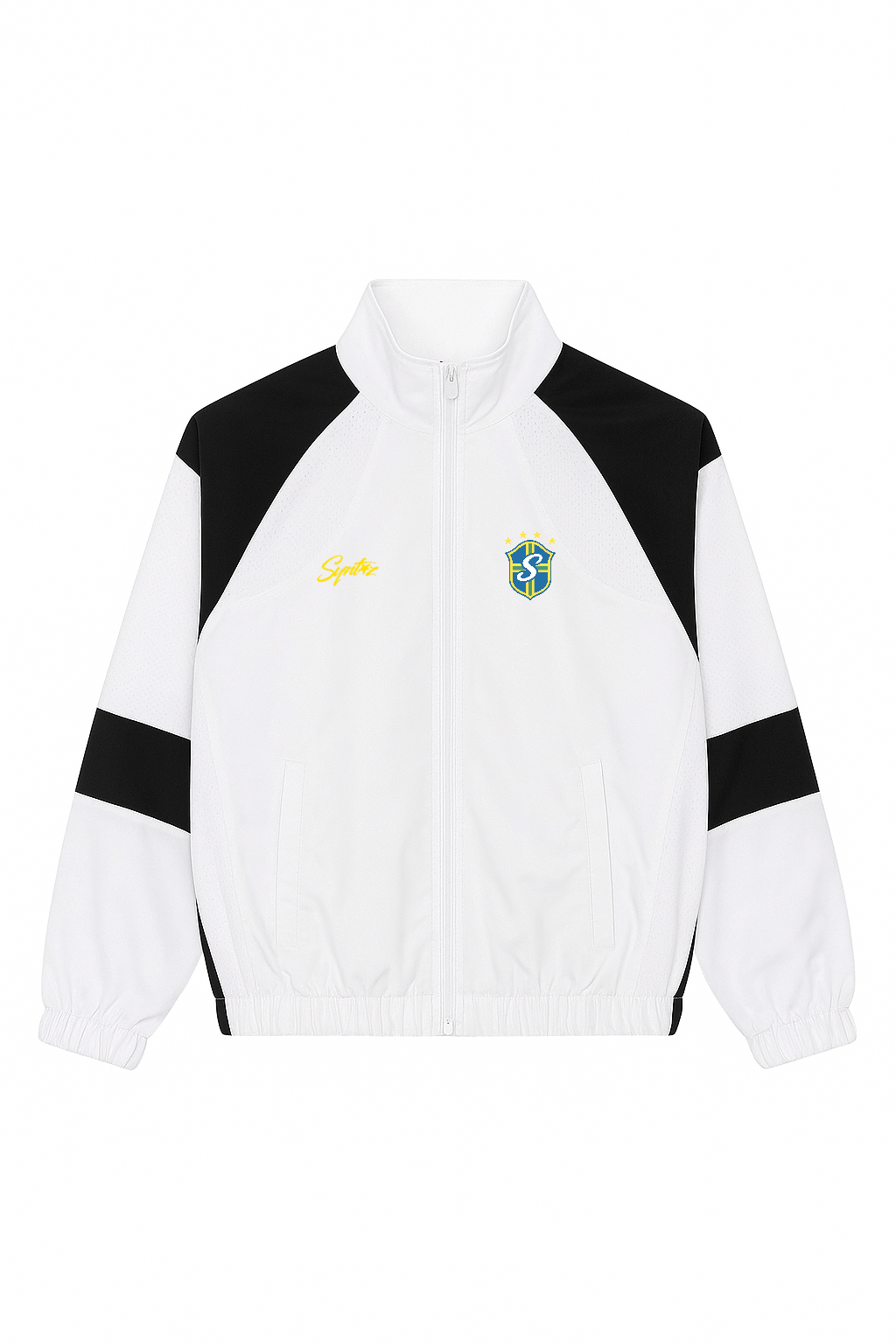 Übergangsjacke weiß im Brasilien Look relaxed fit unisex