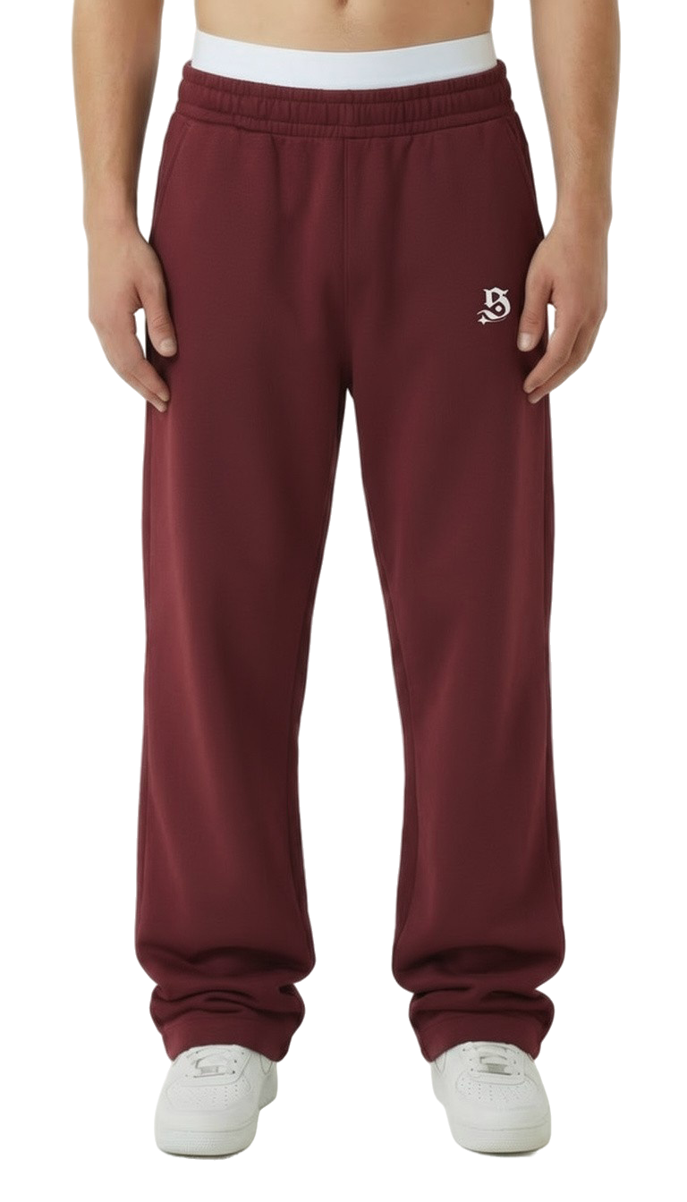 Jogger wine red streetwear basic