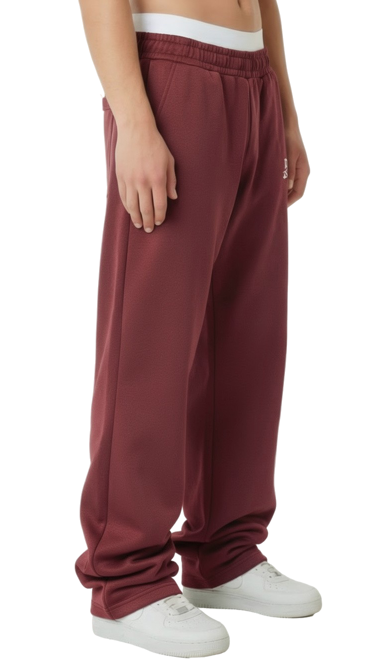 Jogger basic wine red relaxed fit