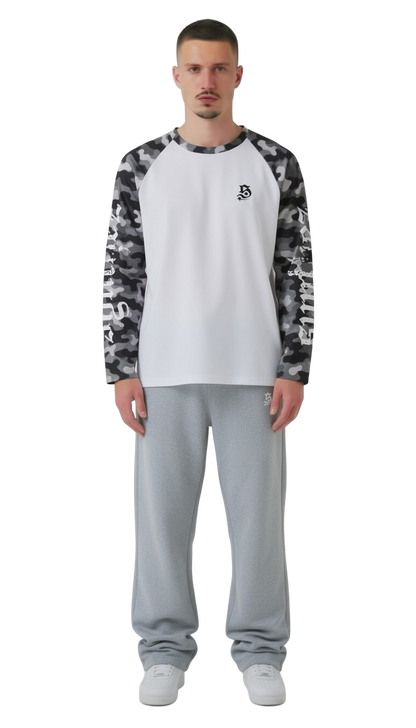 Longsleeve camouflage schwarz streetwear drop für Männer 