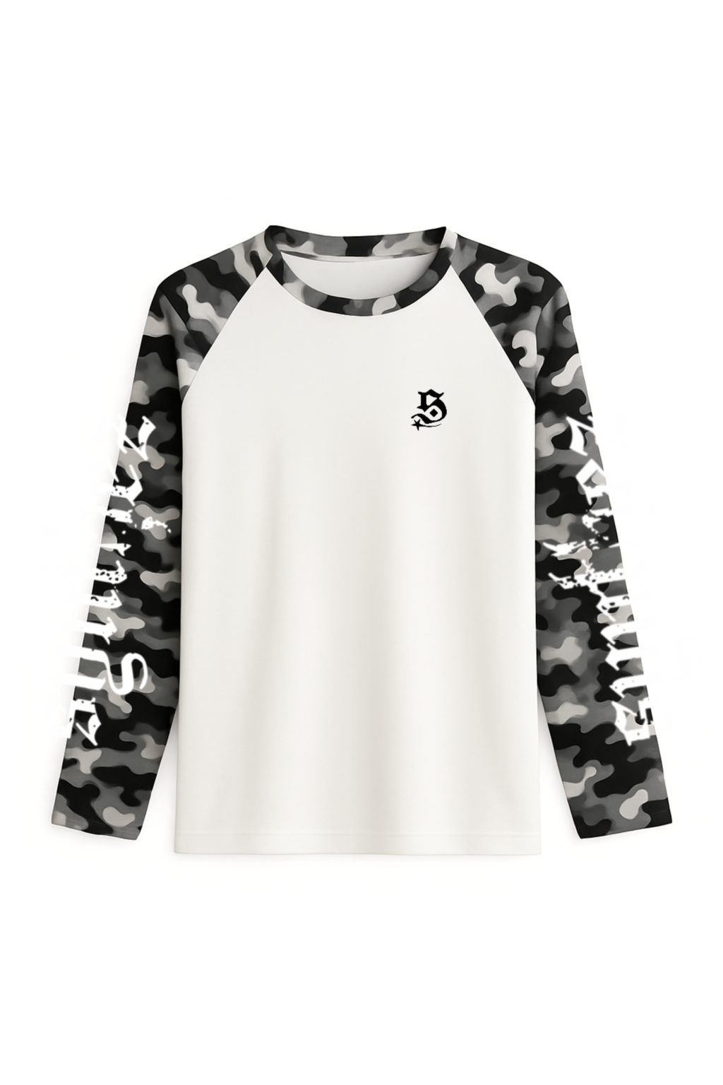 Longsleeve camouflage schwarz unisex streetwear relaxed fit