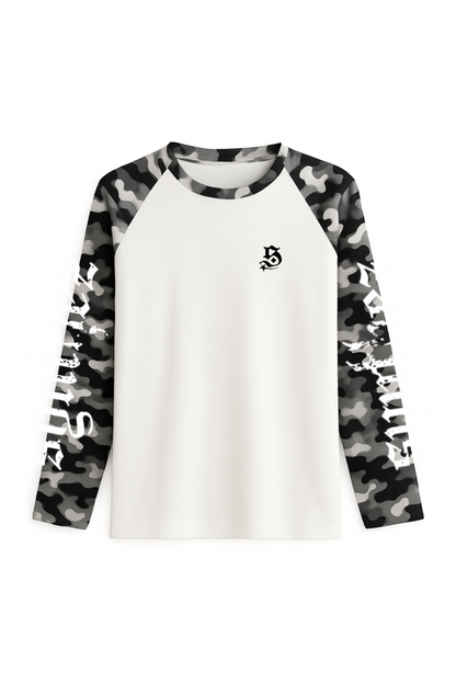 Longsleeve camouflage schwarz unisex streetwear relaxed fit