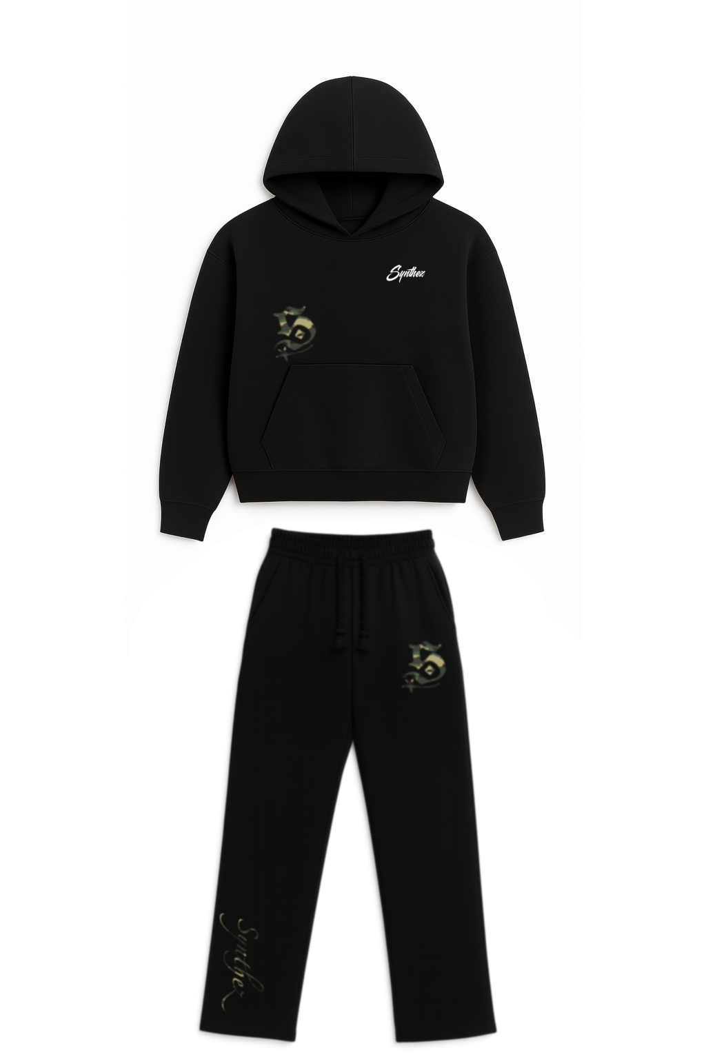 Tracksuit camouflage schwarz im Bundle für Damen und Herren