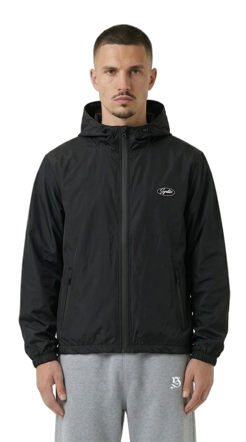 Streetwear Windbreaker Jacke schwarz für Männer