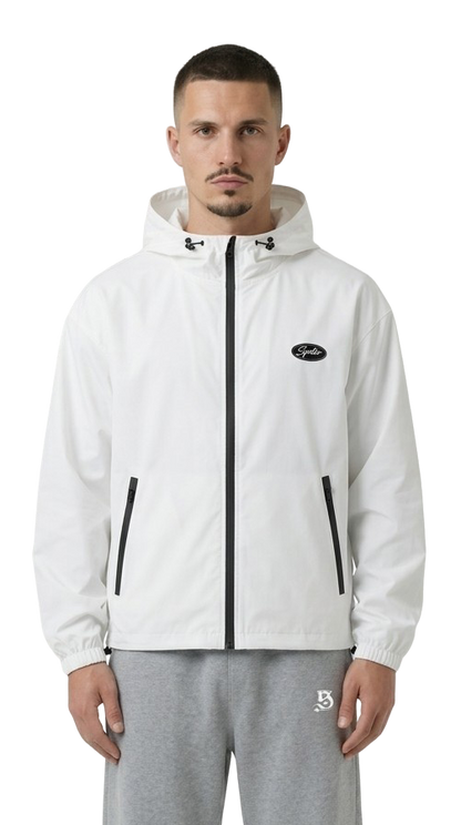 Streetwear Windbreaker Jacke weiss für Männer